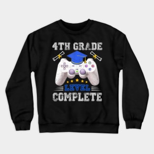 4th Grade Level Complete Gamer Class Of 2024 Crewneck Sweatshirt